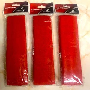 Suddora Lot of 3 Red Headbands